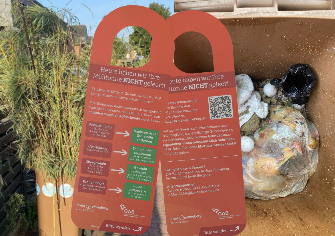 Tonnenanhänger universal für Bio-, Rest- und Papiertonnen