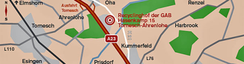 Recyclinghof Anfahrt